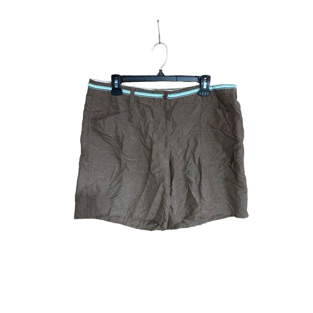 Aventura Clothing Size 12 Brown Tan Shorts McKenna Style SPF Sun Protection NWT
